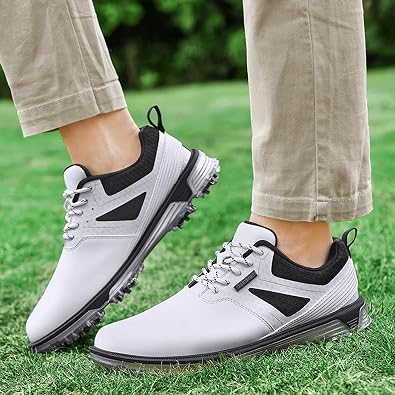Waterproof Golf Shoes with Spikes for Men