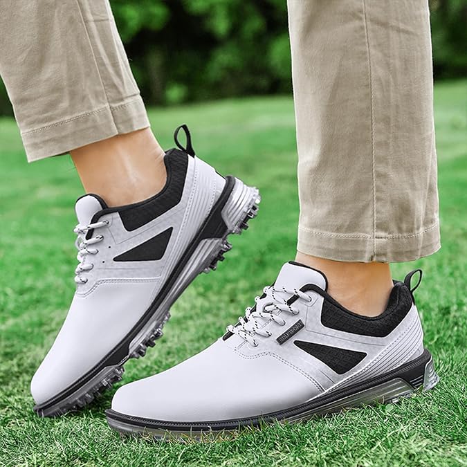 Waterproof Golf Shoes with Spikes for Men