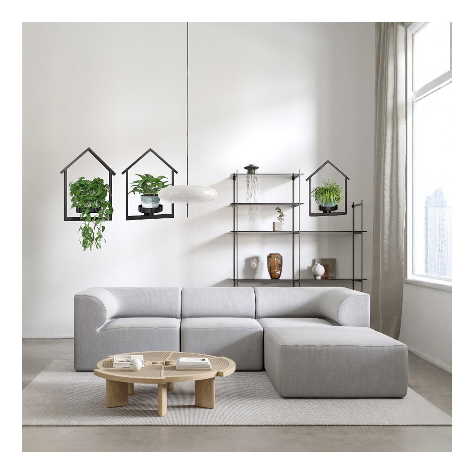 Wandbehang Pflanzgefäß, modernes vertikales Gartenregal für drinnen und draußen, Laub, lebende Wanddekoration