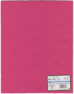 Kunin Eco-Fi Plus Premium Fieltro Hoja, 9 "por 12" (12 Unidades), diseño de Puntos, Color Rosa