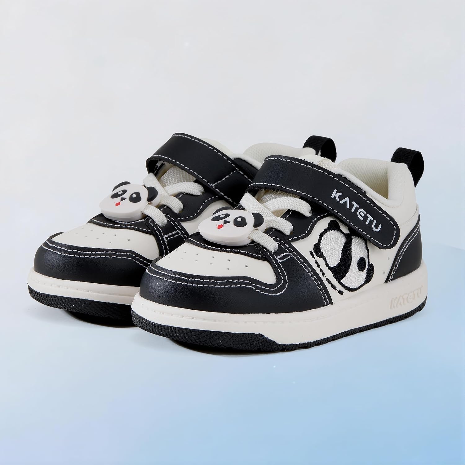 Baby Sneakers Boys Girls Toddler Wide Toe Box Shoes Kids Panda Lightweight Breathable Walking Tennis Running Non-Slip Outdoor Comfortable Shoes