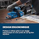Bosch Professional Ponceuse à bande GBS 750 (moteur 850 W, y compris bande abrasive textile, sac à poussières) - 4