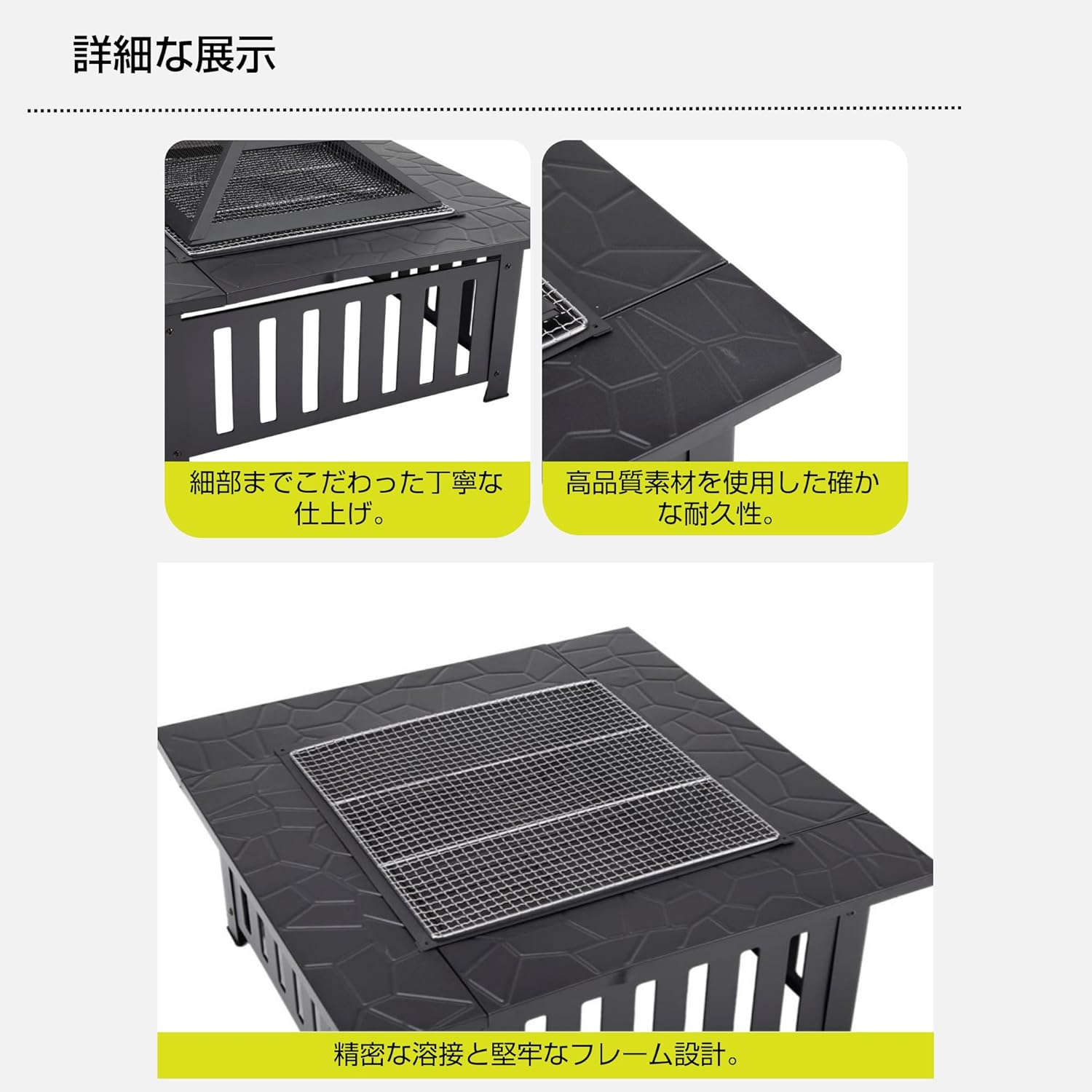 OSJ Fire Pit, Bonfire Stand, Table, Behind the Hearth Table, Barbecues, Barbecues, Barbecues, Barbecues, BBQ Stove, Home, Garden, Large People, Heat Resistant, Camping