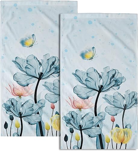 Vista 368 de Giwawa Juego de 2 toallas de mano de pino con ciervos del bosque, toallas de baño, suaves y absorbentes, para bar, bar, cocina, hotel, spa, Ciervo