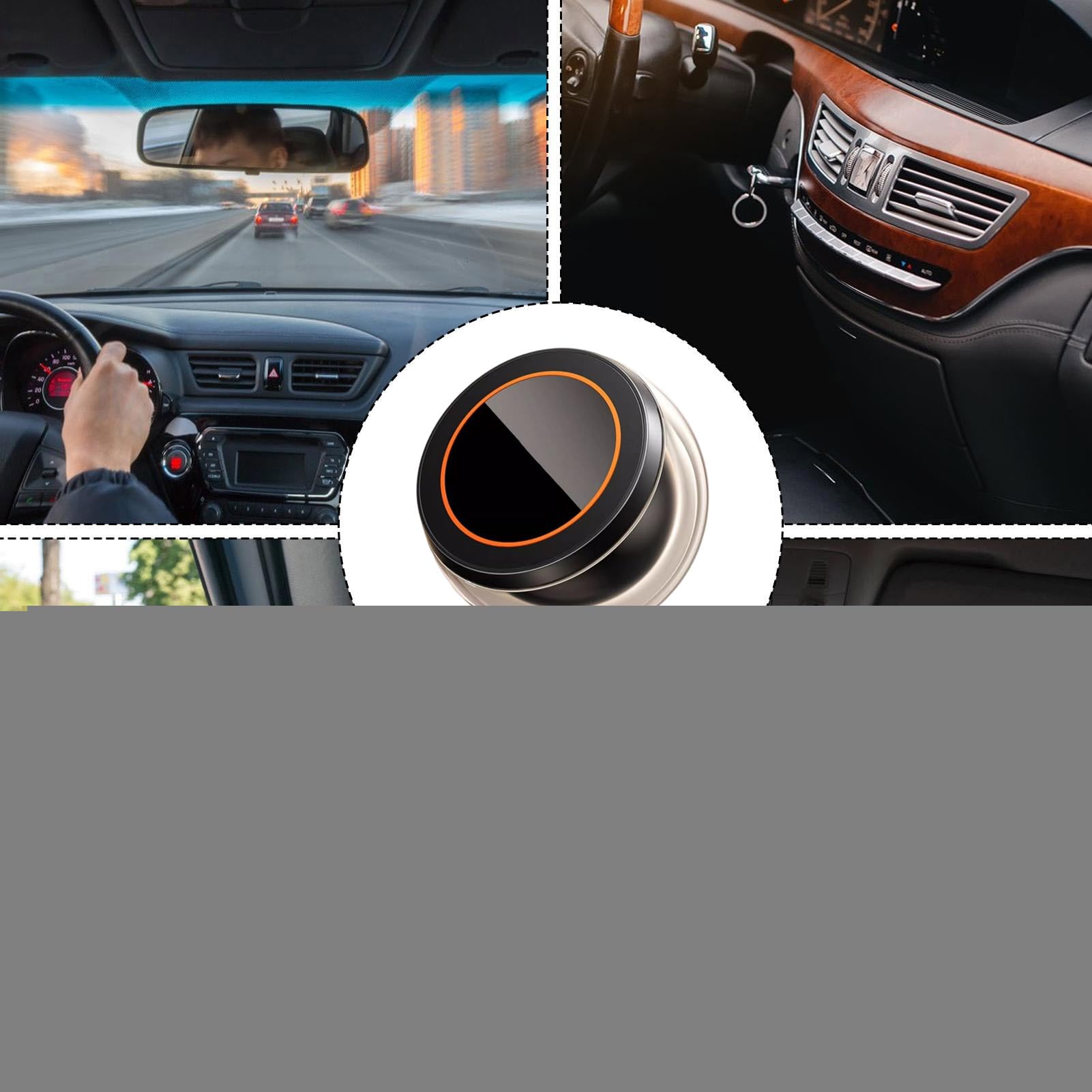 Soporte Magnético para Teléfono En Coche Sujetador Desmontable para | Montura Rotativa Para Parabrisas Espejo Salpicadero De Coche Y Camión