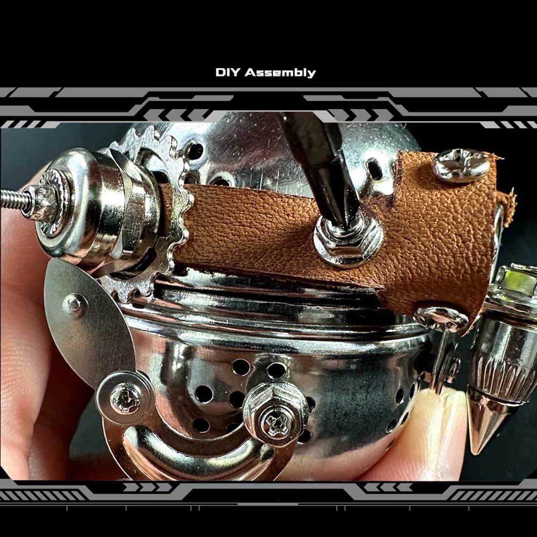 3D Eule Metall Puzzles Kits für Erwachsene, 110 Teile Metall Steampunk Eule Puzzles Modellbausatz, DIY Tier Kit Ornamente Geschenk, Erwachsener 16+