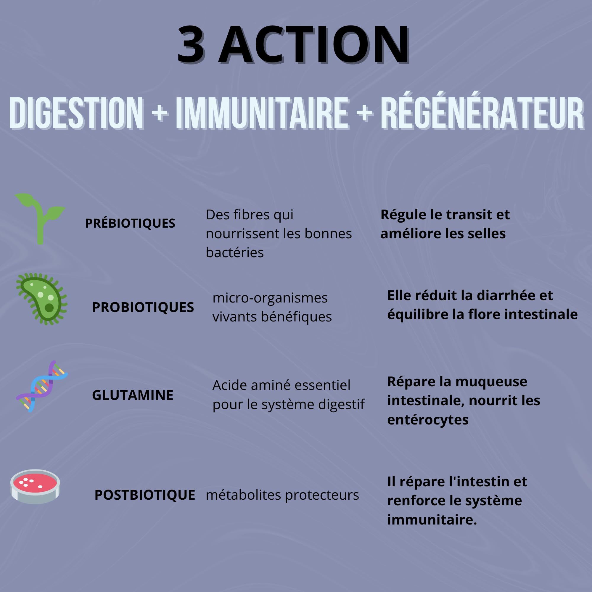 Floracare Probiotiques en poudre pour chiens 300 g – Répare la flore intestinale et améliore la digestion – Réduit les diarrhées et le stress – Idéal après traitements ou changement de nourriture avec