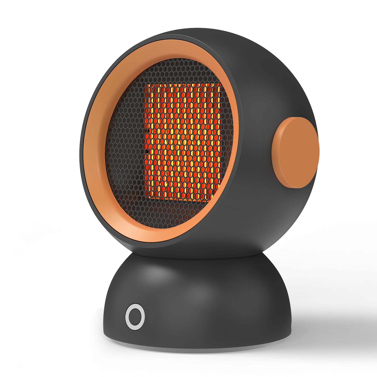 Electric Space Heater Portable 1200w PTC Ceramic Heater - Low Energy Silent - Features Anti-Tip Power Cut-Off And Overheating Protection