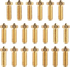 LALAGO 20-Teiliges Düsen-Set für Kobra 2, 3D Drucker Düsen Nozzle Set für Anycubic Kobra 2, Kobra 2 Pro, Kobra 2 Plus, Kobra 2 Max, Kobra 2 Neo (8x0,4 mm + 3x0,2 mm + 3x0,6 mm + 3x0,8 mm + 3x1,0 mm)