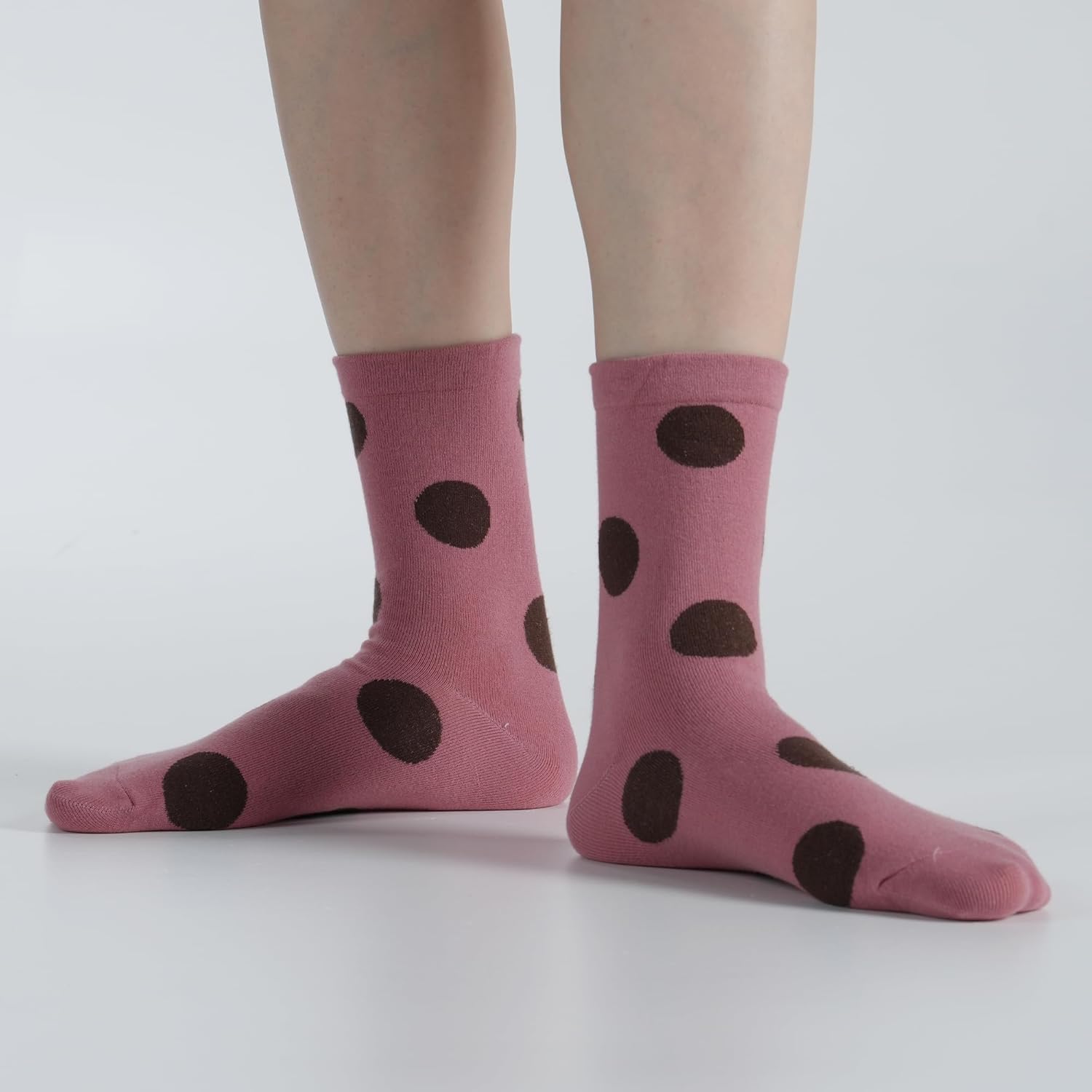 Kikiya Women's Cotton Socks - Cute Floral Polka Dot Striped Heart Solid Ruffle Pattern Design - Ladies Girls Socks Size 6-8 - Image 9