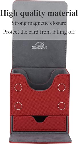 Miniatura 5 de AEGIS GUARDIAN - Caja de cartas con bandeja de dados para tarjetas MTG, caja de mazo Commander para más de 150 cartas con funda, caja de