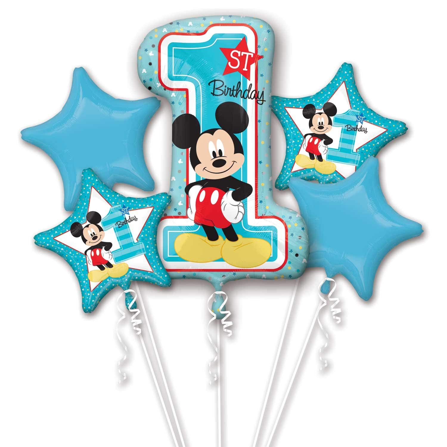 ANAGRAM INTERNATIONAL BOUQUET MICKEY 1ST BIRTHDAY, Various, Multi