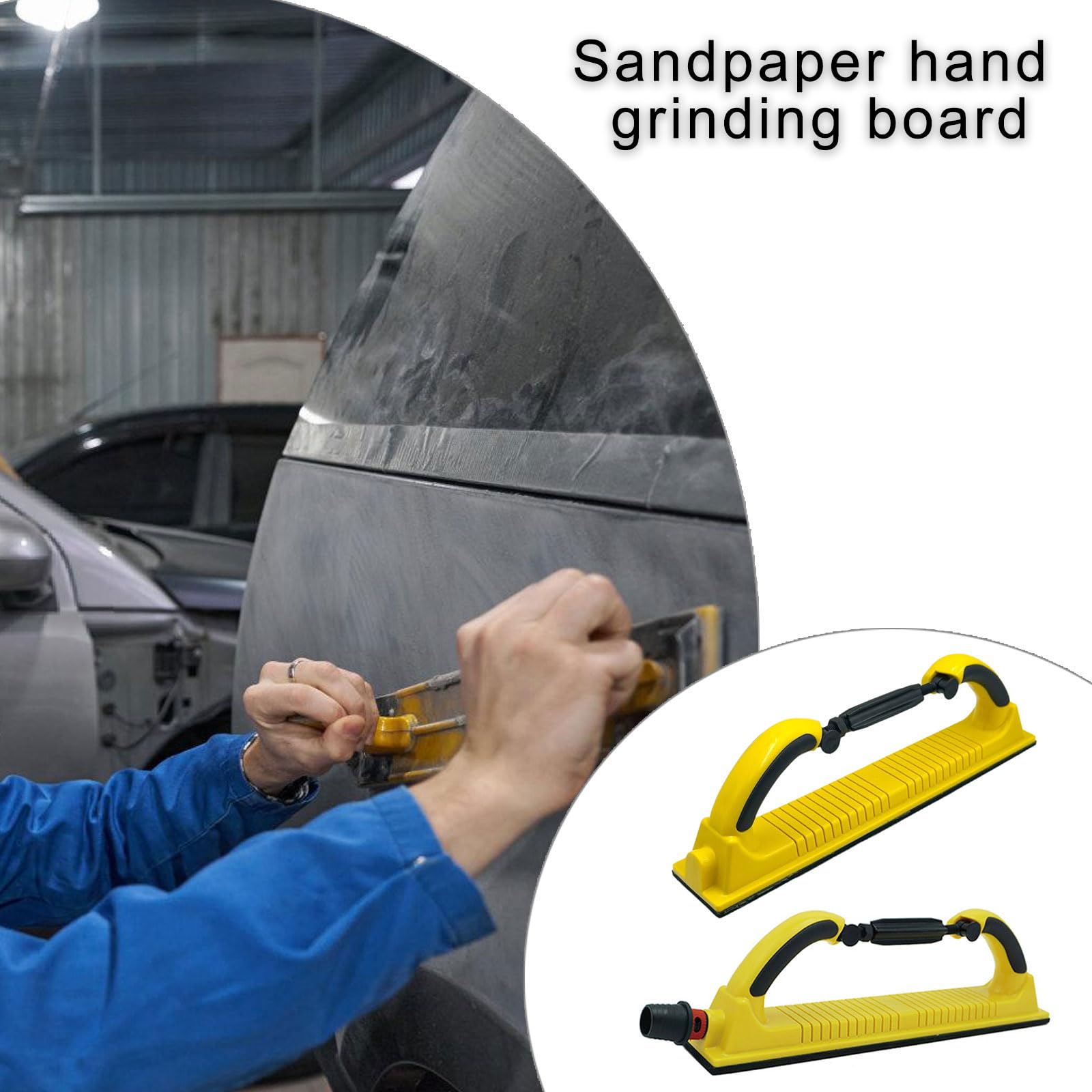 Efficient Flexible Hand Sanding Board For Car Waxing And Surfaces Grinding Sandpaper Sheets Workspaces Maintenance