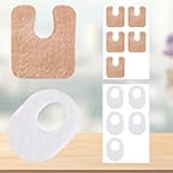 Generic 10 Pcs Felt U Shaped & Oval Metatarsal Pads, Soft Forefoot Foot Pads, Pain Relief, Unisex-Adults, All Ages, Foot Cushions