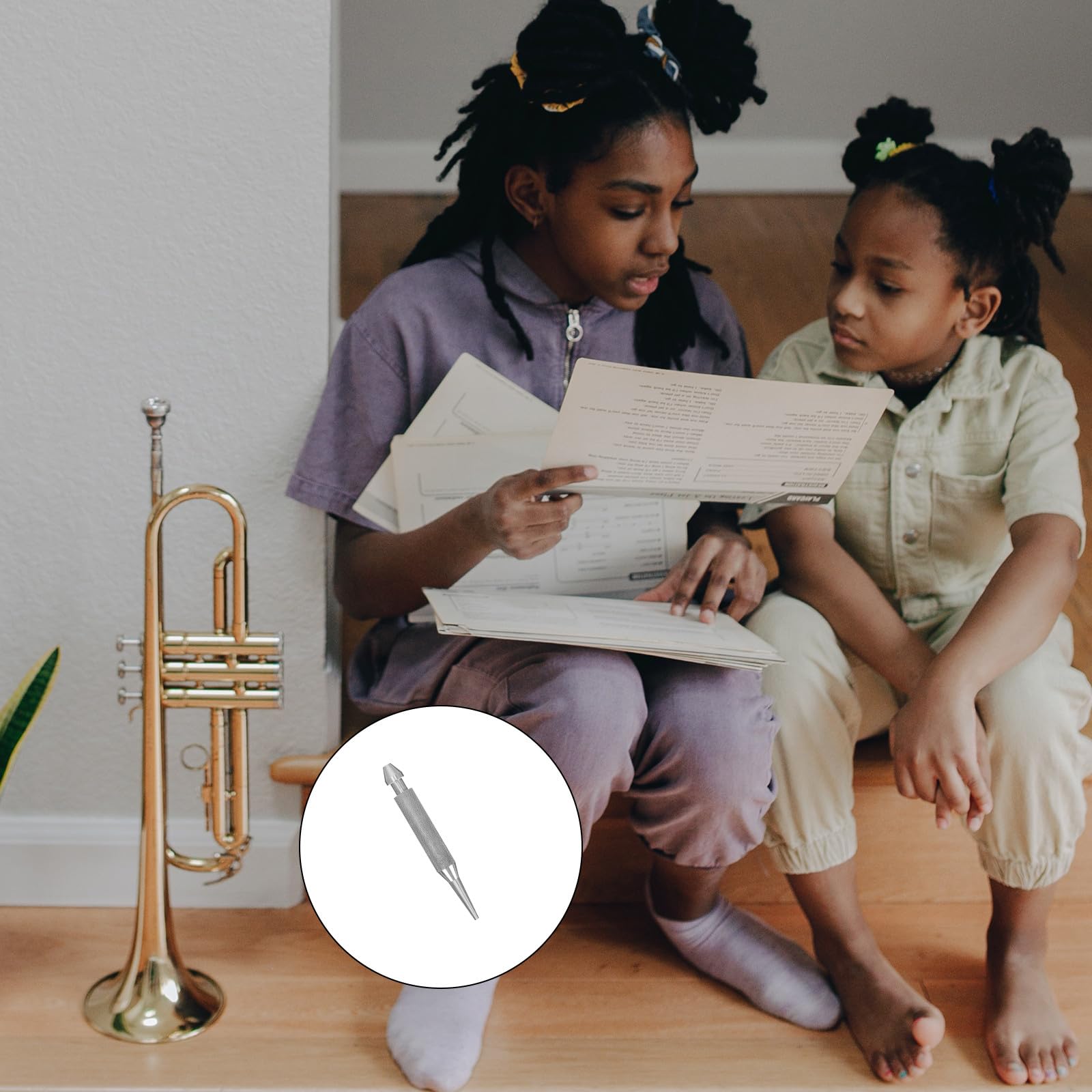 Accessoire de Réparation Embouchure Trompette, Outil en Acier Inoxydable Résistant la Rouille, pour Réglage Précis et Usage sur Instruments à Vent