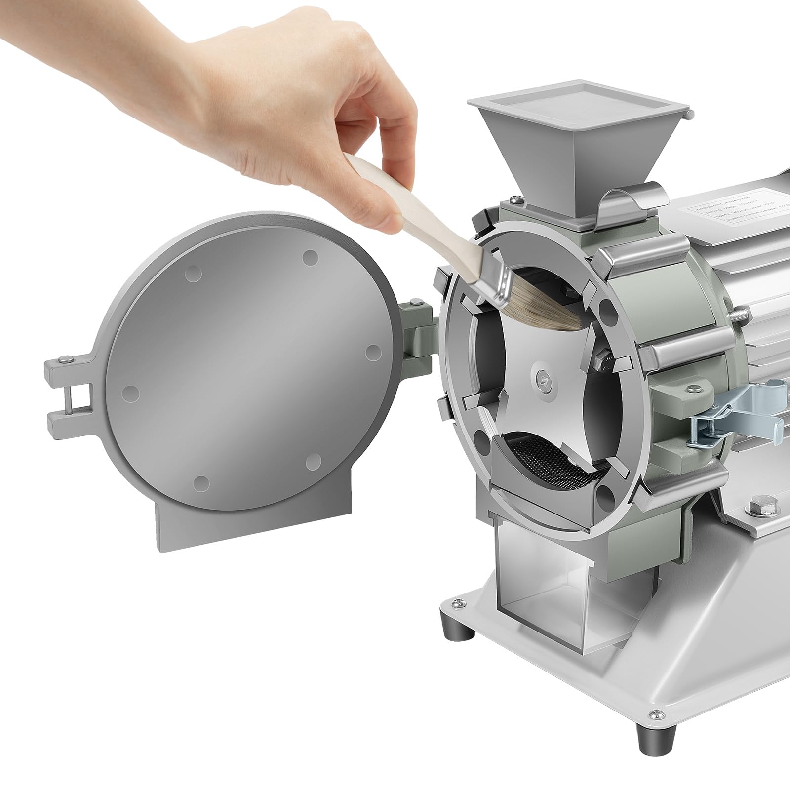 Plant Pulverizer, 1400R/min Soil Pulverizer, Electric Micro Plant Pulverizer, 30-120 Mesh Spice Pulverizer for Rice, Grain, Spices, Herbs, Red Beans