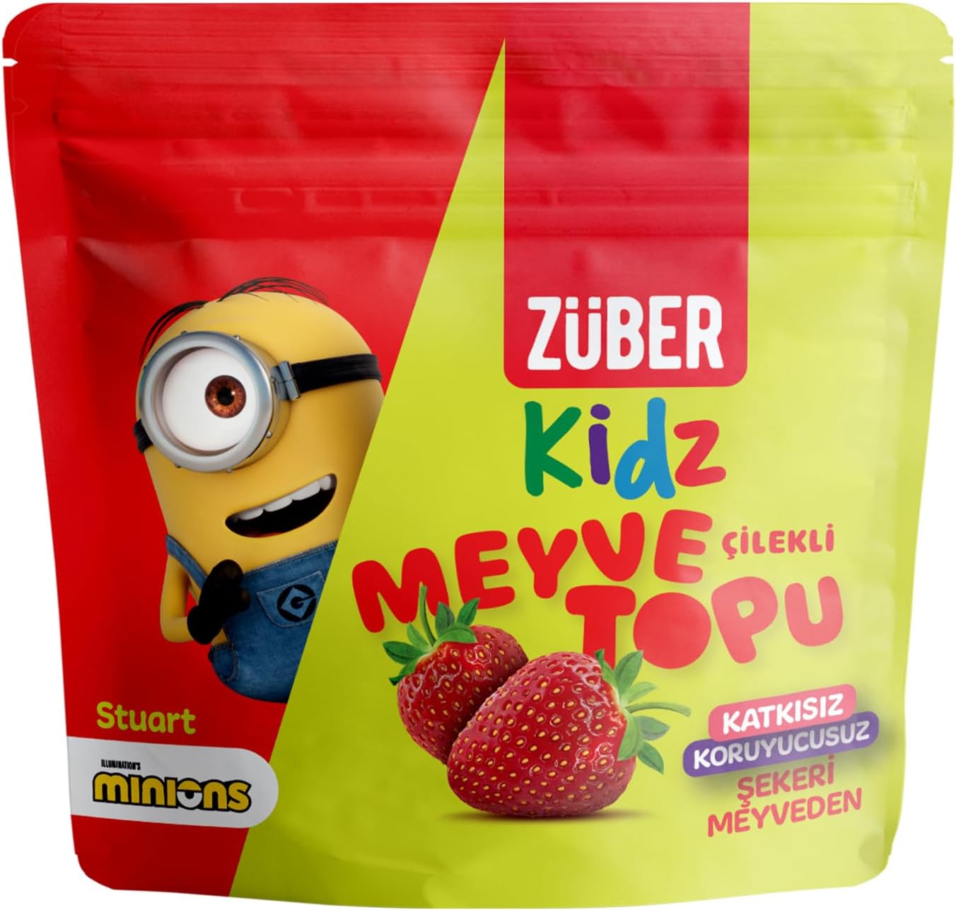 Züber Kidz Çilekli Meyve Topu 42gr X 12 Adet