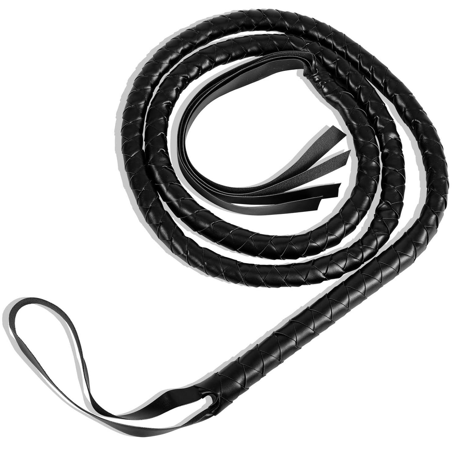 VNIDJGB Indiana Jones Whip,Horse Whip Cat Woman Props Costume,Horse Whips Props,Lasso Stylish Lion Tamer Cowboy Whips,Leather Bull Bullwhip Prop for Cosplay,Stage Performance,Party Supplies