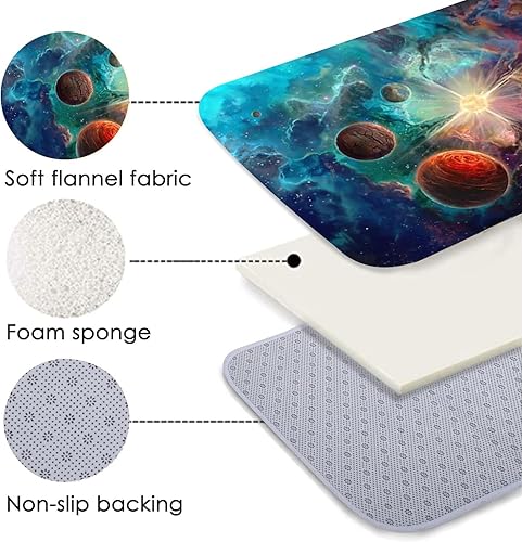 Miniatura 3 de Alfombras grandes lavables para habitación de niños, espacio exterior, planetas, para sala de estar, comedor, dormitorio, modernas, antideslizantes,