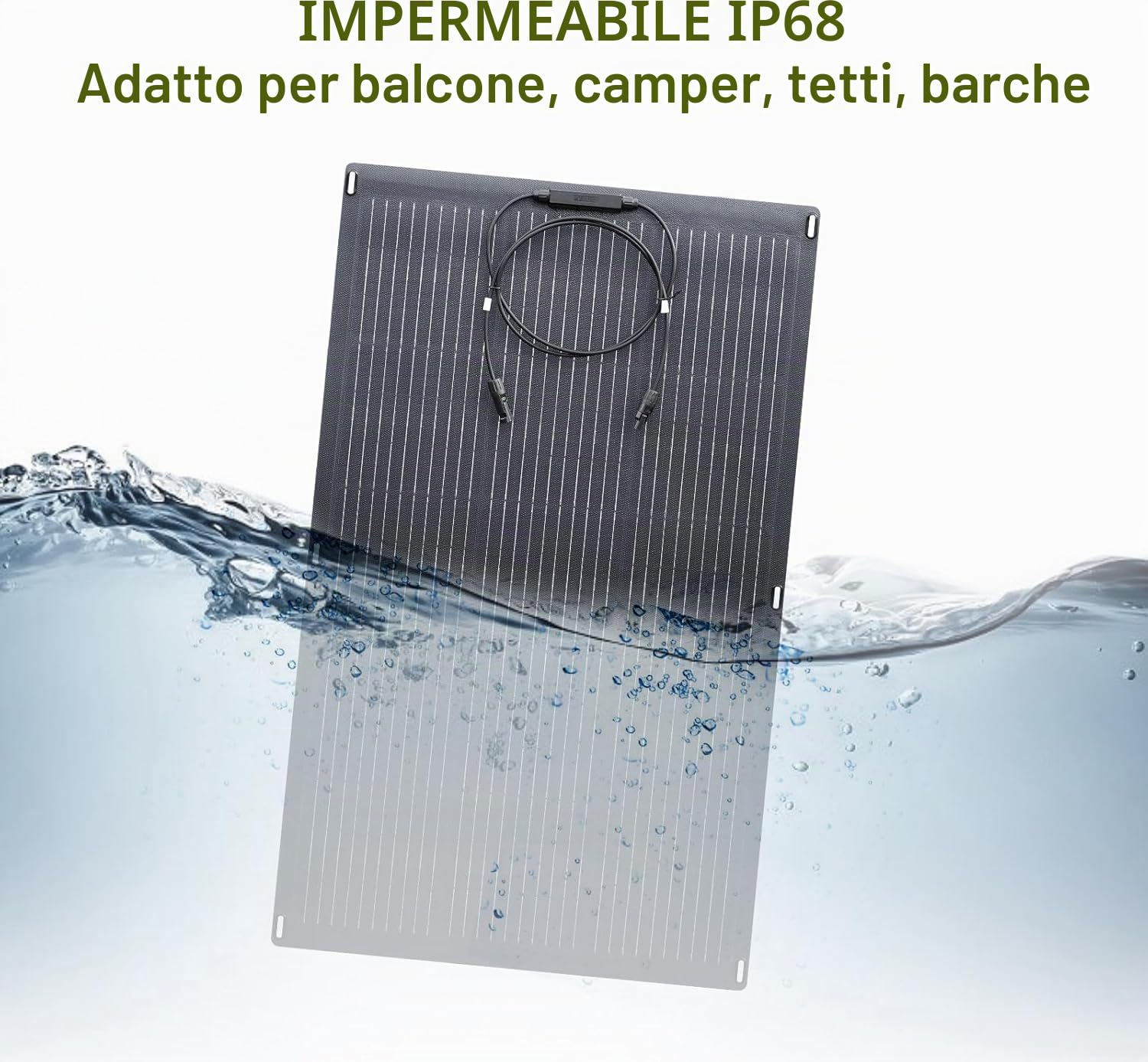 ALLPOWERS 1451Wh 2400W Centrale Elettrica Portatile S2000Pro e 2* 100W Pannello Solare Flessibile, 2700W AC+DC Power Station con 4 Uscite AC, Generatore Solare MPPT UPS per RV Campeggio Casa Emergenza