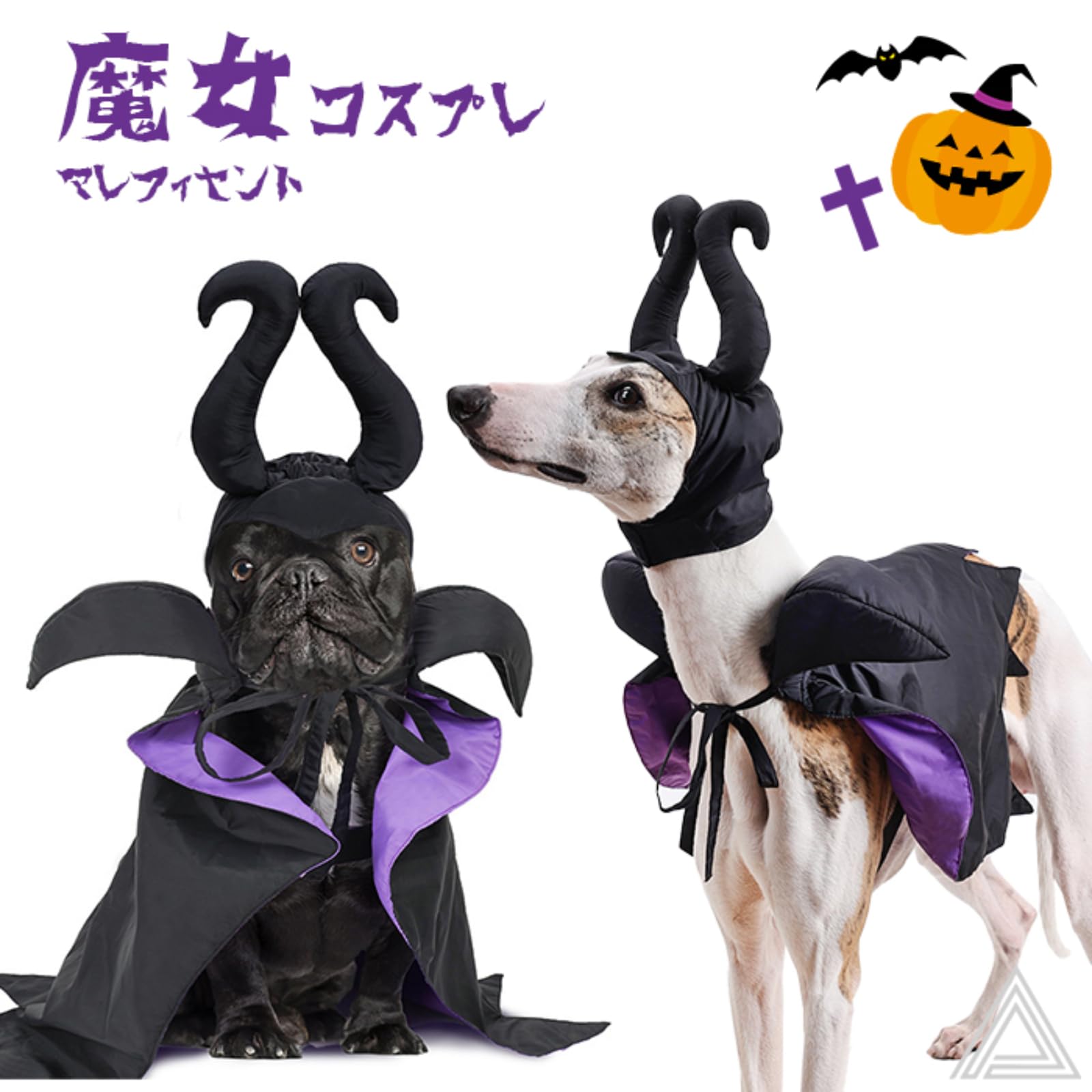 Amazon | FRENCH FRENCH 犬 猫 ハロウィン 服 コスプレ 魔女