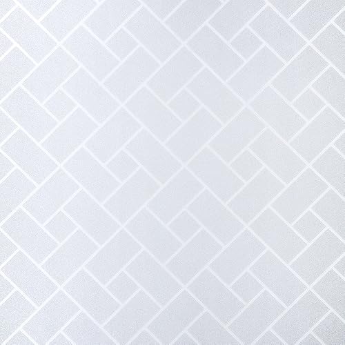 Miniatura 5 de Gila Decoración de privacidad, azulejos esmerilados, luces laterales, entrada residencial, película para ventana, bricolaje, adherencia estática,