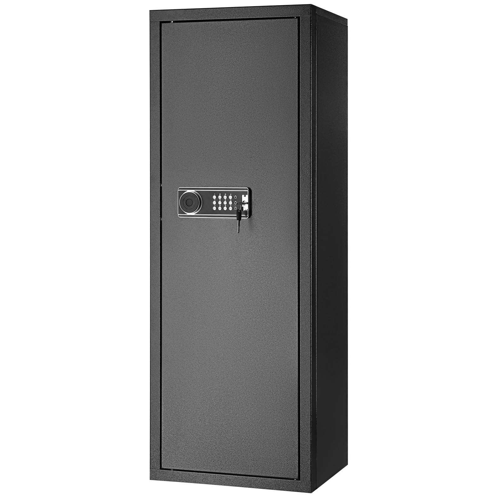 Happybuy 10-12 Rifles Gun Safe, Rifle Safe with Lock & Digital Keypad, Quick Access Tall Gun Storage Cabinet with Removable Shelf, Rifle Cabinet for Home Rifle