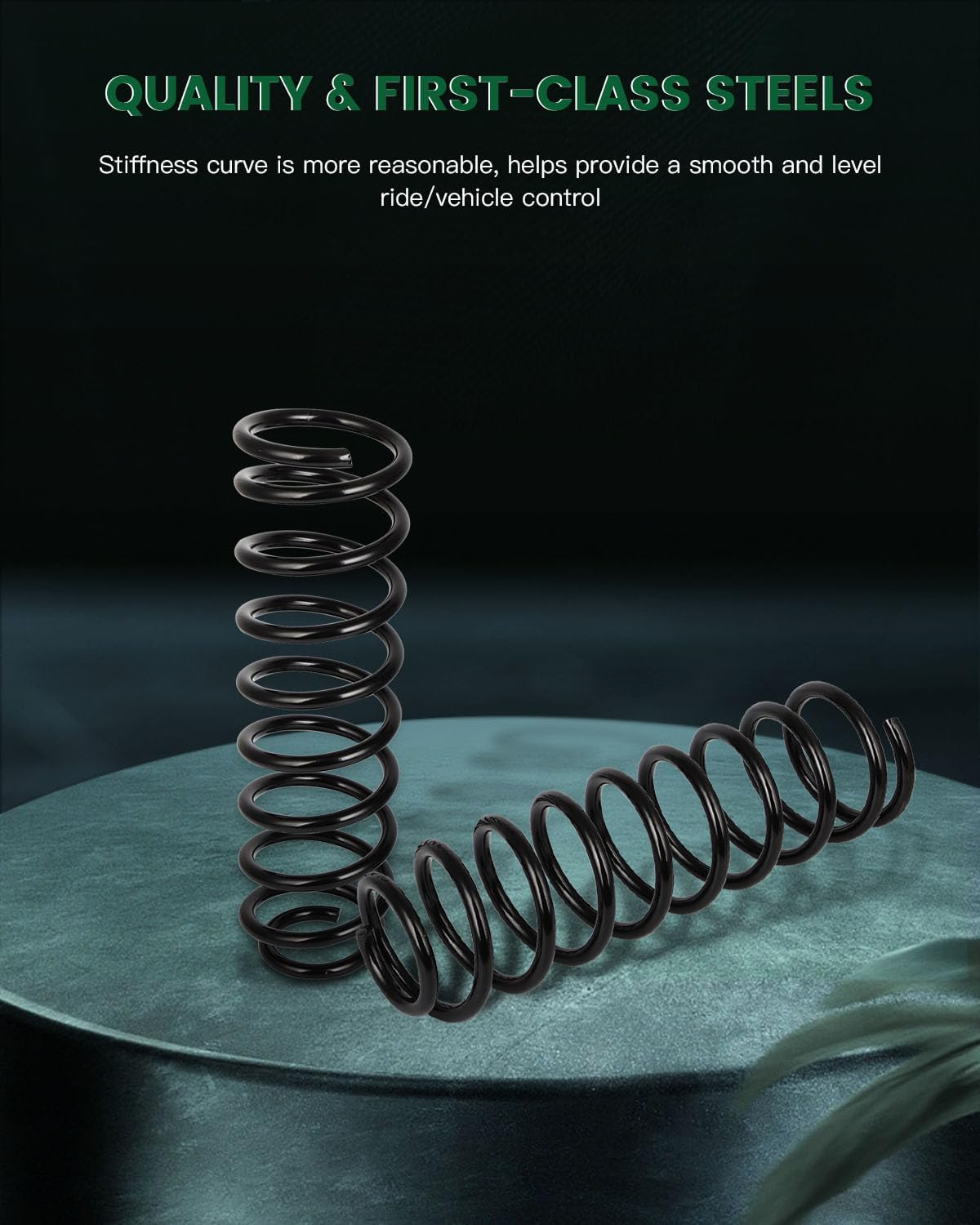 SCITOO 2Pcs Front Suspension Coil Spring Set Fits 2007 2008 2009 2010 2011 2012 2013 2014 2015 2016 2017 for Jeep Wrangler with 81222 52126312AC Coil Springs