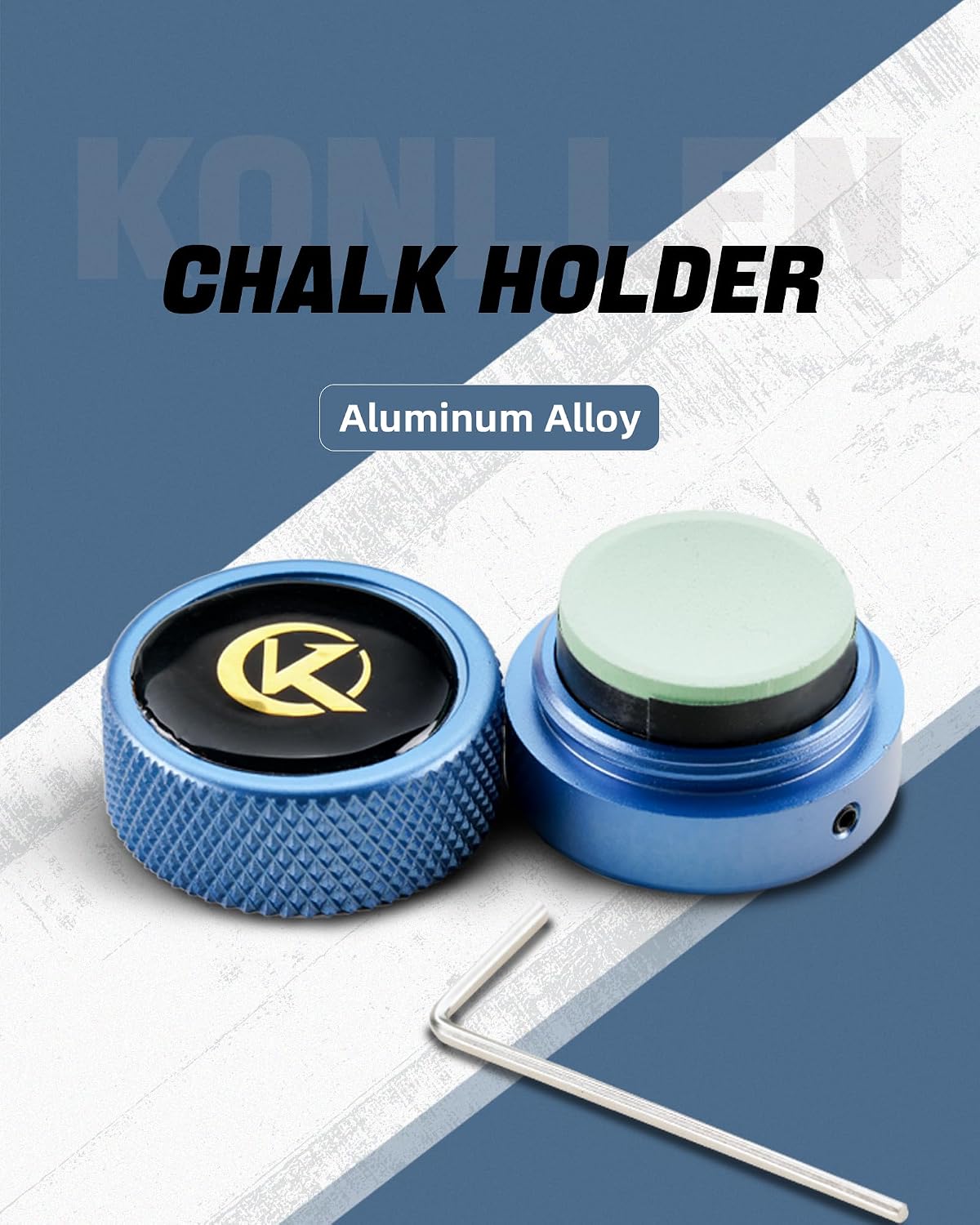 KONLLEN Round Pool Chalk Holder Pool Billiards Accessories Portable Multifunctional Sturdy Pool Cue Accessories