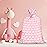 WRAPAHOLIC 56 Large Baby Girl Plastic Gift Bag - Pink Elephant Jumbo Bike Bag Gift Wrap for Baby Shower, Kids Birthdays, Parties, Celebrating, or Any Occasion - 56 H x 36 W