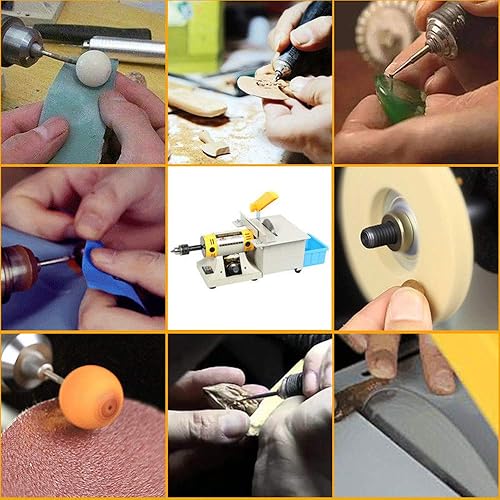 Miniatura 4 de 110 V joyería de pulido de roca Buffer Banco Torno y pulidor Kits de máquina herramienta multifunción amoladora TM-2