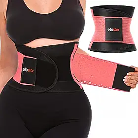 Modelador de cintura feminino: faixa de suor para gordura da barriga, controle de barriga, suporte para as costas, modelador de treino, auxílio para perda de peso