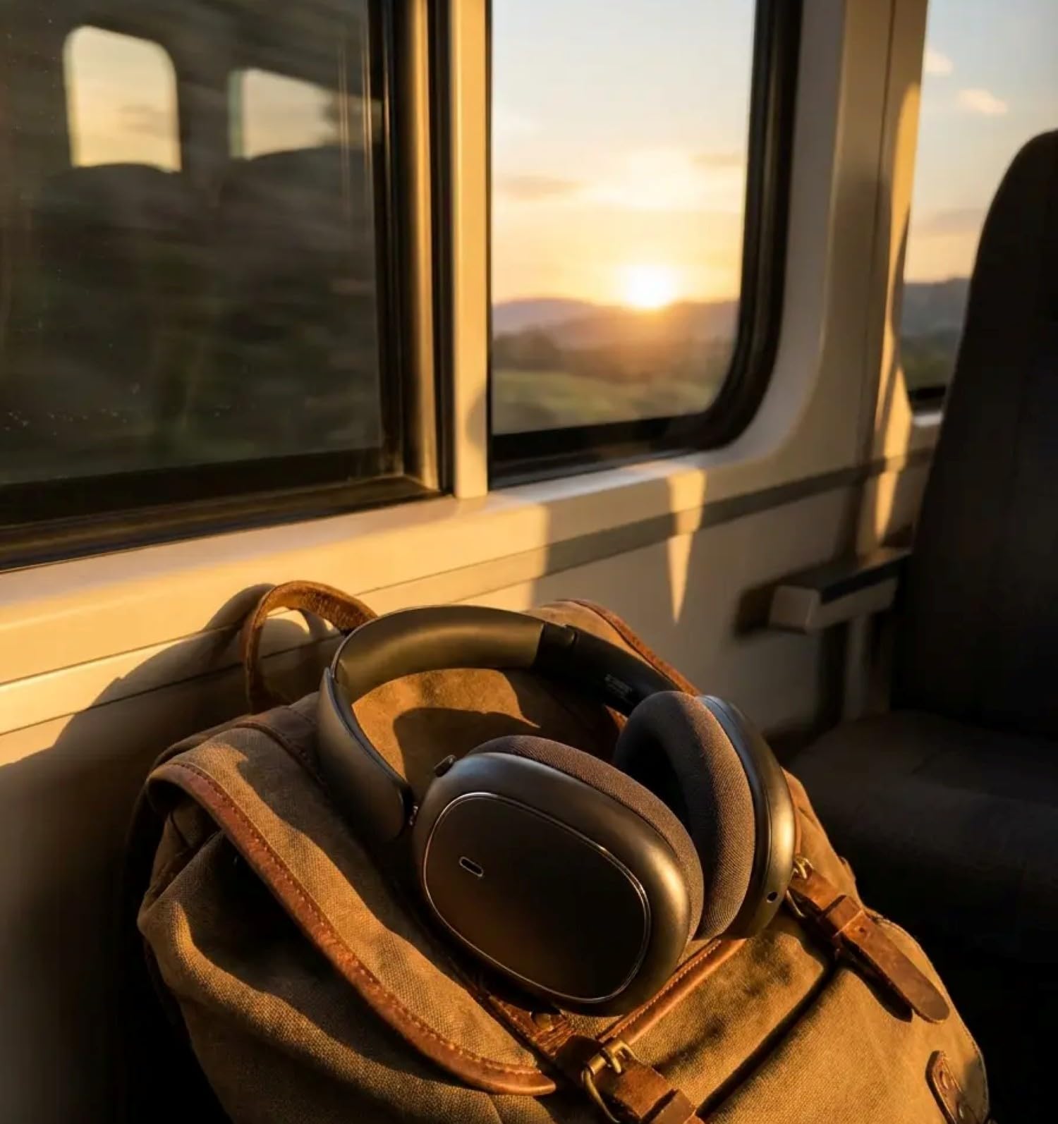 Next Destination ND905-ANC Casque sans Fil Bluetooth 5.4 à réduction Active du Bruit, Écouteurs Bluetooth 40 h d'autonomie, Basses puissantes, Microphones pour Les appels, Coussinets magnétiques
