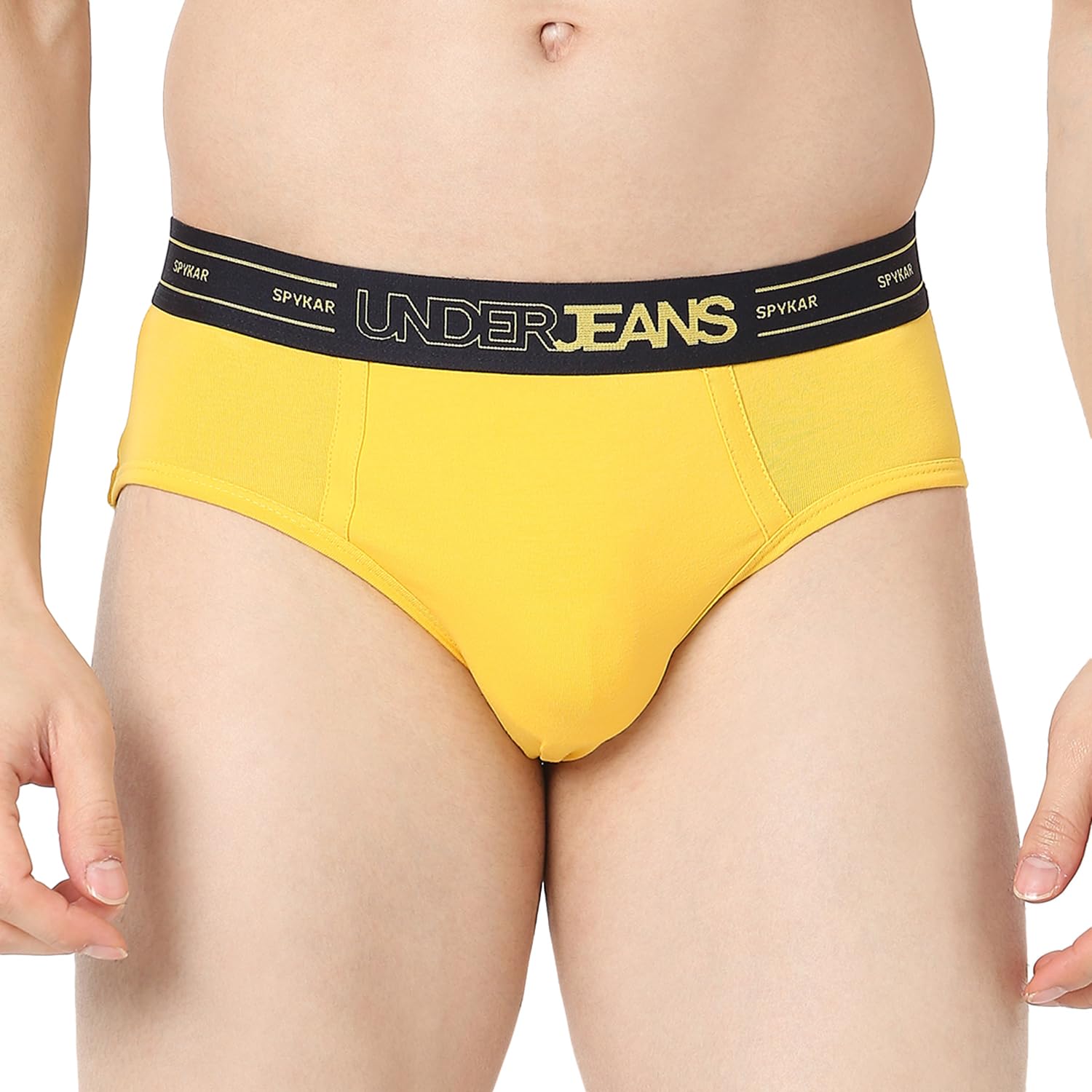 underjeans by Spykar Men Premium White Brief Pack of 2-picture-17