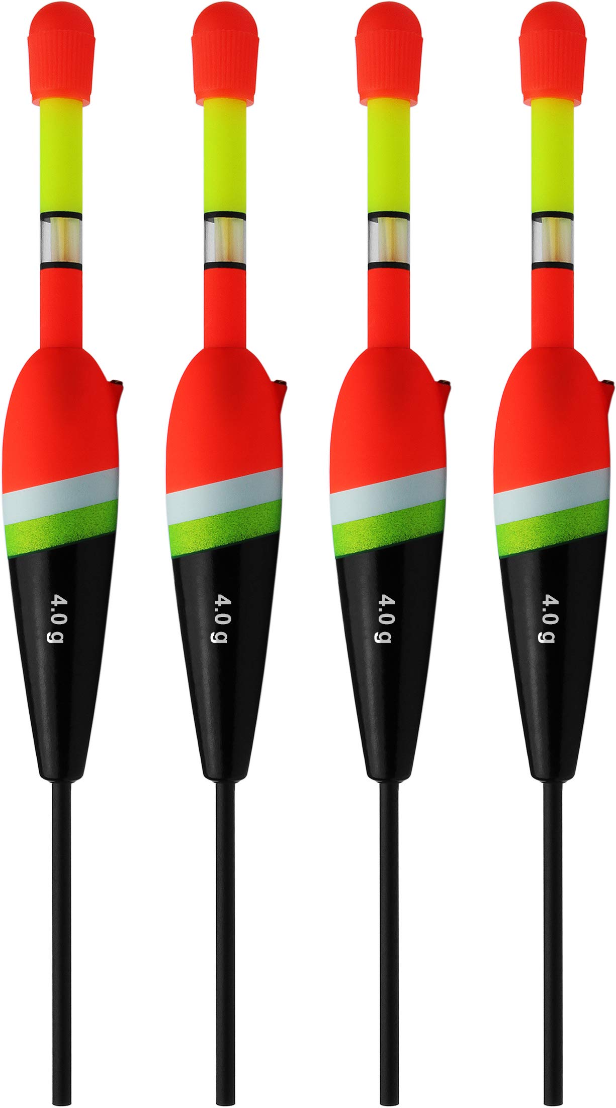 Set Sbirolino Per Pesca Fizdoqg - 8 Pezzi (4 Galleggianti E 4 Sommersi) Per Trote, Carpe, Con Girelle E Fermagli