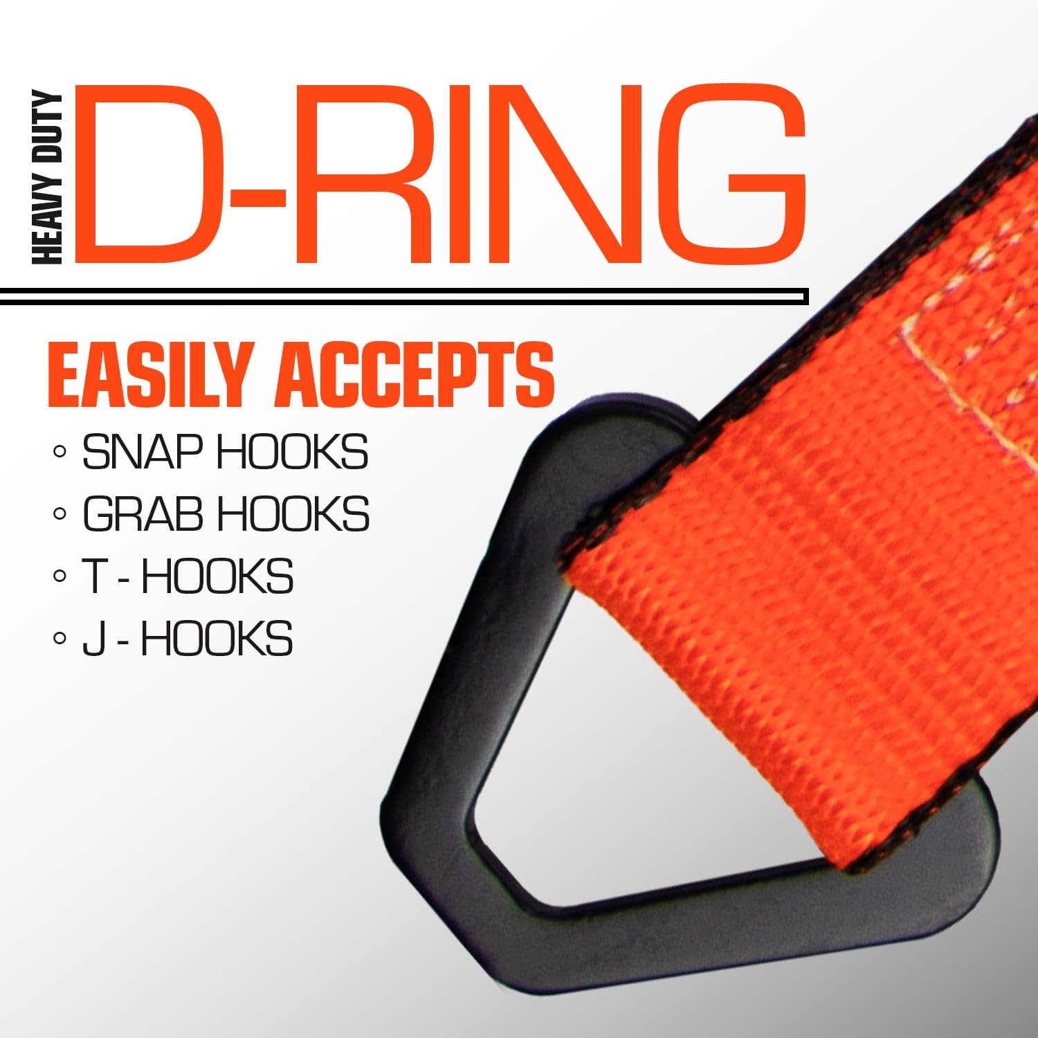 VULCAN Car Tie Down Straps - 4 Pack, 3300 lb Safe Load -4