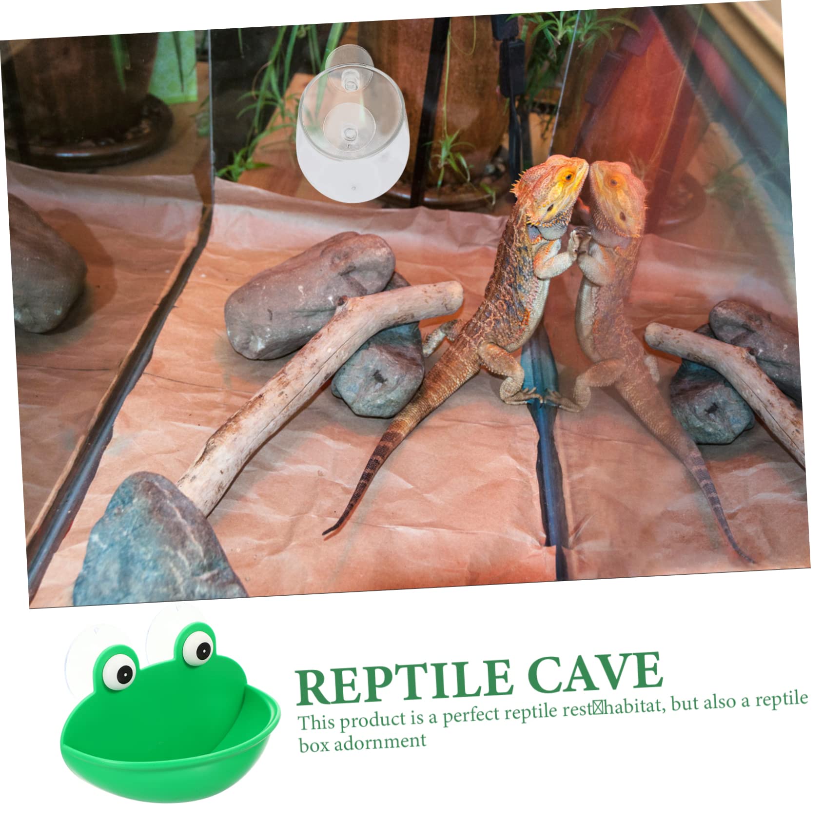 6stücke Reptilien Ruheplatz Für Terrarium Geeignet Für Amphibien Und Kleine Tiere Mit Saugnäpfen Dekorative Terrarium Zubehör Für Frösche Und Geckos