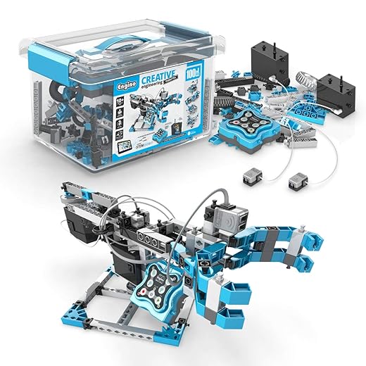 Engino Toys - Creative Engineering Maker Pro Robotized 100 Models Set | Robotics and STEM Activities | for Ages 10+ (CE101MP-A)