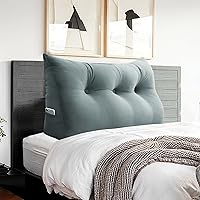 Vista 108 de Triangular Reading Pillow Wedge Headboard Back Support Pillow for Sitting up in Bed Daybed Bolster Backrest Couch Sofa Corner Cushion Medium Velvet