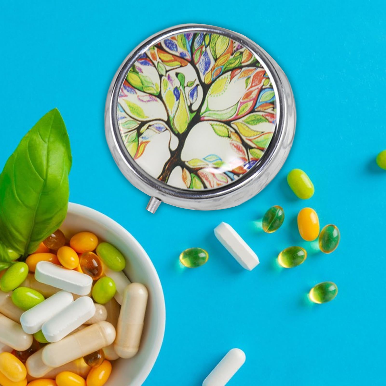 Boîte À Pilules Portable Étui Portable à 3 Compartiments pour Médicaments