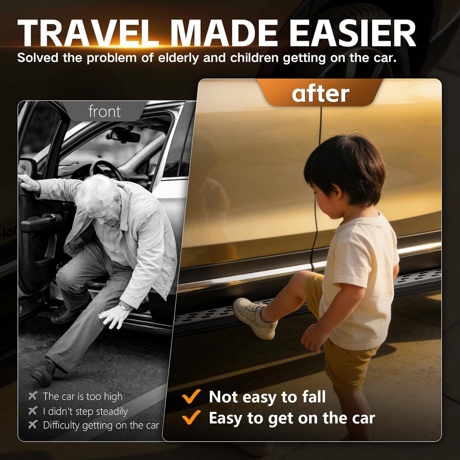 Running Boards Compatible with 2020-2025 Ford Explorer Base, Heavy-Duty Aluminum Alloy Side Steps, Nerf Bars Base ST, XLT, Limited, Platinum, Timberline