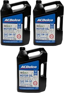 ACDelco GM Original Equipment 10-9330 (19432322) dexos™1 GEN 3 Full Synthetic 5W-30 Motor Oil - 5 qt Jug (Case of 3)