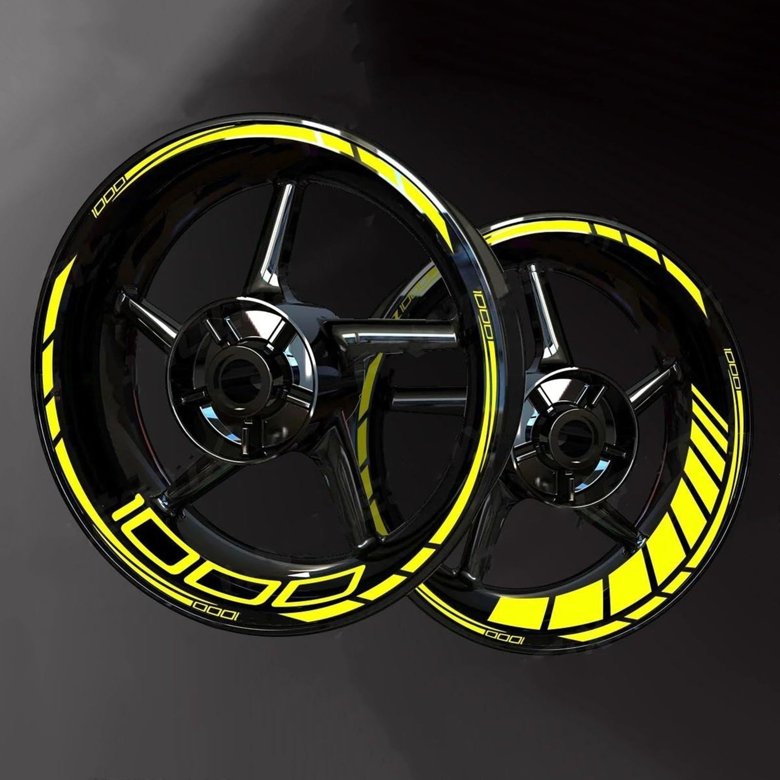 Wheel Stickers Motorcycle Reflective Wheel Decal for for Z1000 for Z 1000 Rim Stripe Decals Waterproof Hub Stickers Rim Reflective Decal