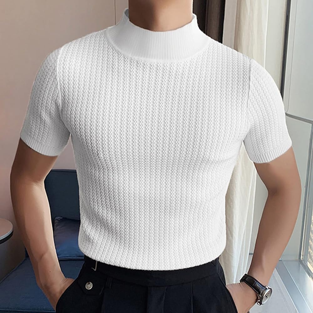 Maglietta Uomo Slim Fit Cotone - Girocollo Maniche Corte, Estiva E Traspirante - Foto 11