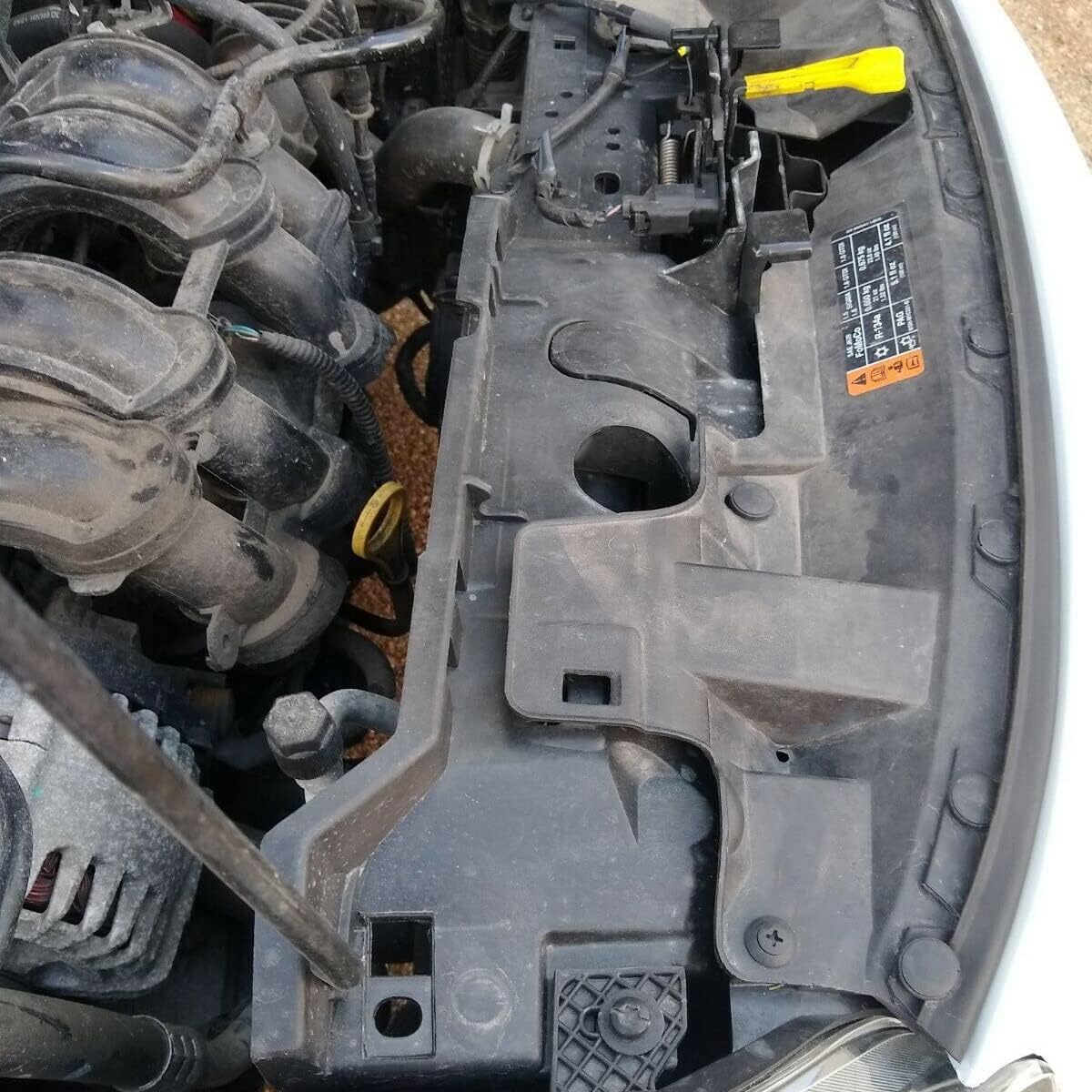 ECOTRIC Radiator Support Compatible with Ford Fiesta 2011 2012 2013 2014 2015 2016 2017 2018 Replacement for AE8Z16138A FO1225202 CE8Z-16138-C