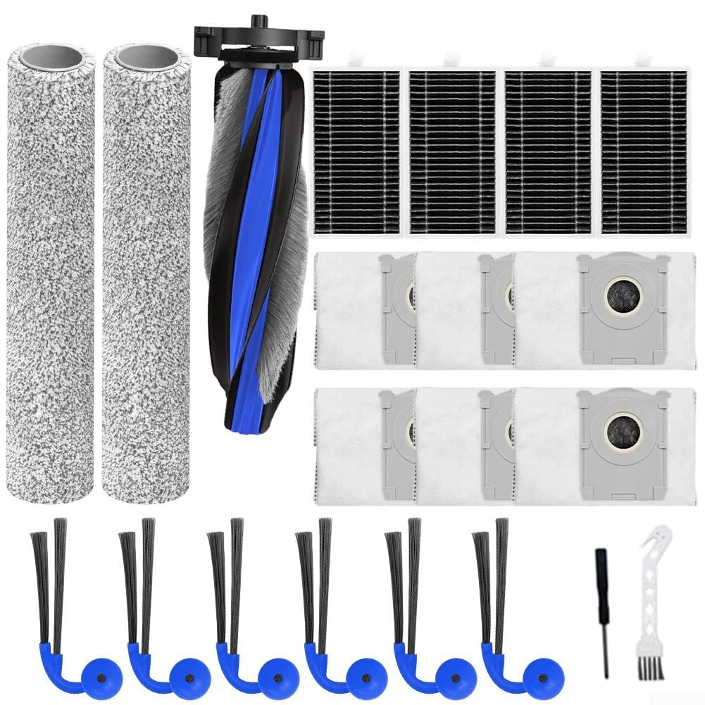 Części zamienne do odkurzacza Ecovacs do DEEBOT T90 Pro do OMNI, główna szczotka rolkowa do mopa, szczotki boczne, filtry HEPA, worki na kurz (B)