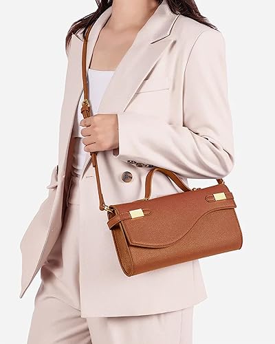 Miniatura 5 de NEWBELLA Elegante bolso de noche para mujer, bolso de hombro con asa superior con correa desmontable, bolso cruzado de moda