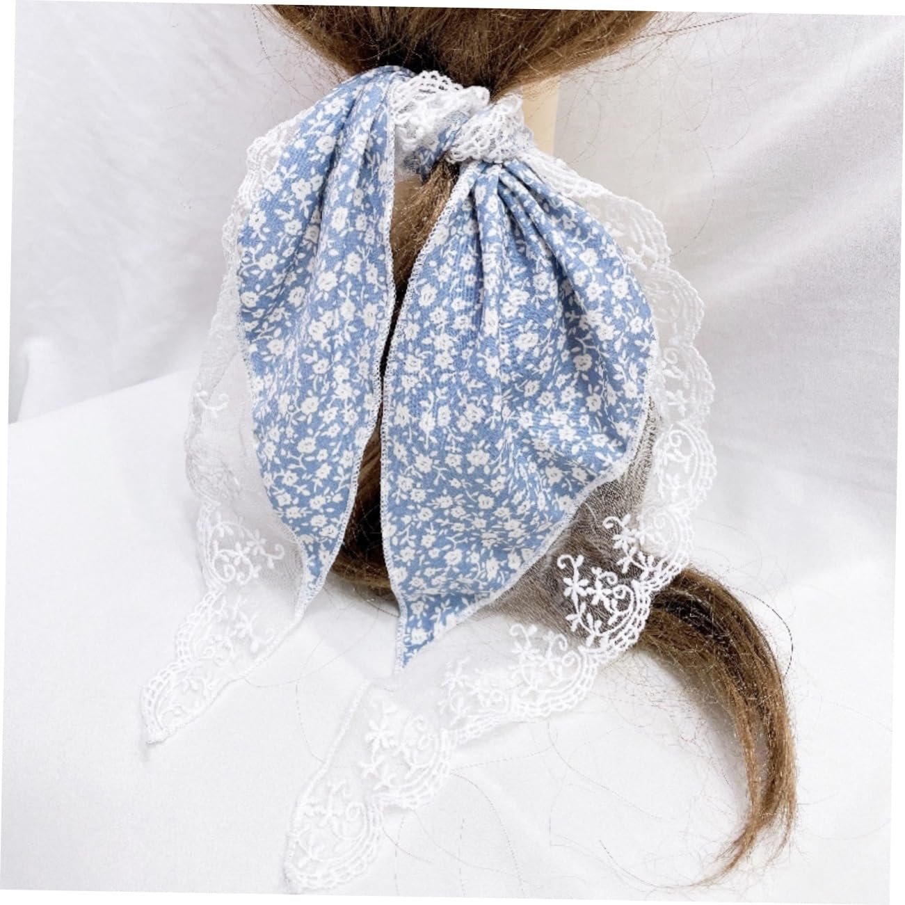 Healeved 10piezas Floral Lace Hair Scarves Triangle Headband Bandanas Estampado Floral Accesorios Para Mujeres Aleatorios Para Fiestas y Uso Diario