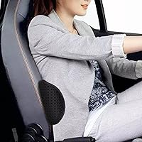 Vista 5 de Almohada lumbar, almohada de apoyo lumbar de espuma viscoelástica para silla de oficina y asiento de automóvil, almohada de apoyo para aliviar