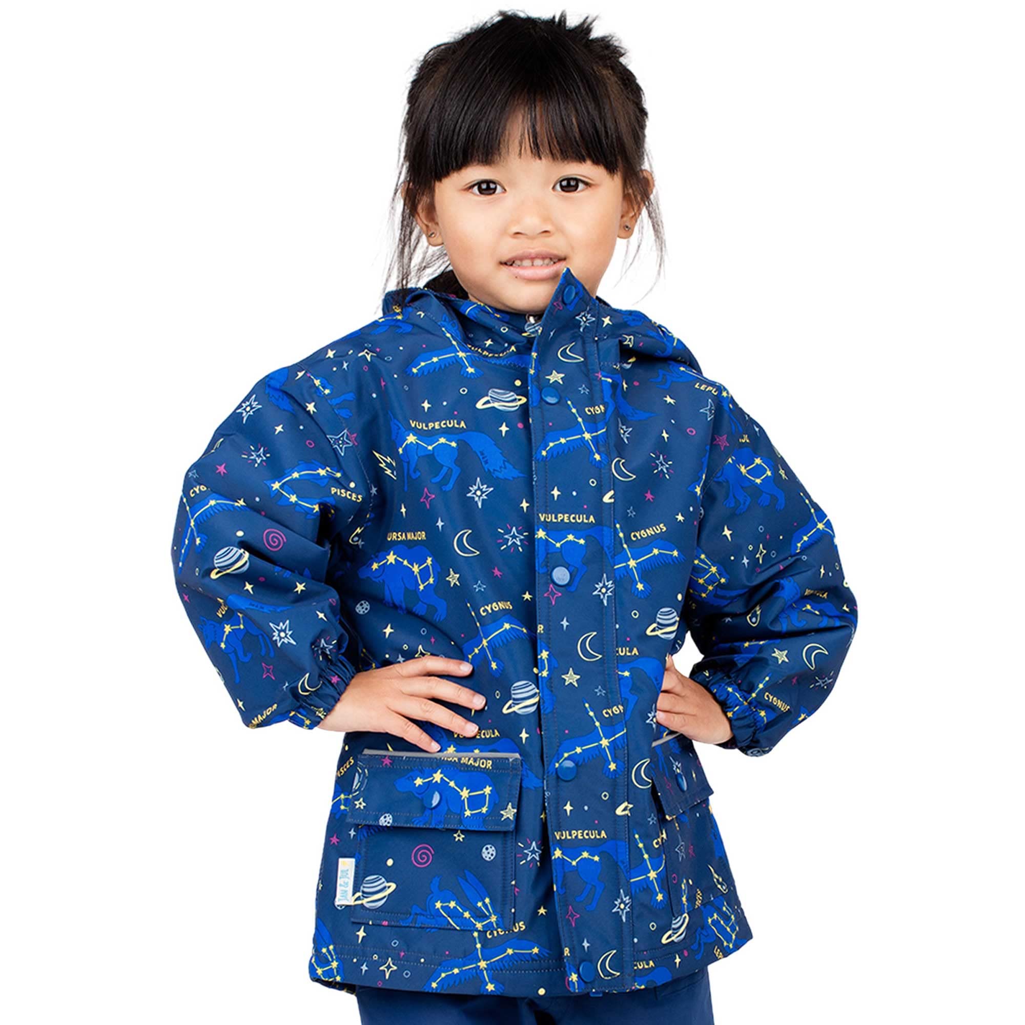 JAN &amp; JUL Waterproof Cozy-Dry Rain Jacket for Kids